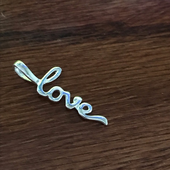 Lord & Taylor Jewelry - LOVE Sterling Silver Pendant Lord & Taylor Jewelry - LOVE Sterling Silver Pendant